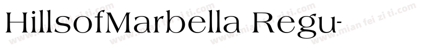 HillsofMarbella Regu字体转换